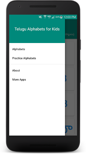 Android application Telugu Alphabets for Kids screenshort