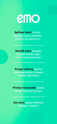 Android application emoPOS screenshort
