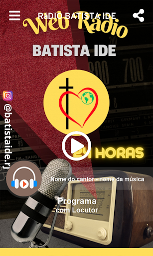 Android application Rádio Batista IDE screenshort
