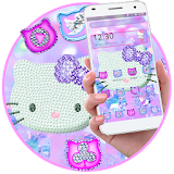 Cute Kitty Diamond Theme icon