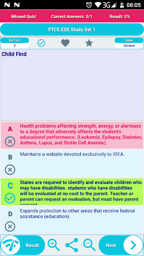 FTCE ESE Exam Review Screen 2