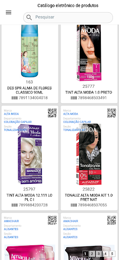 Catálogo de produtos Screen 2
