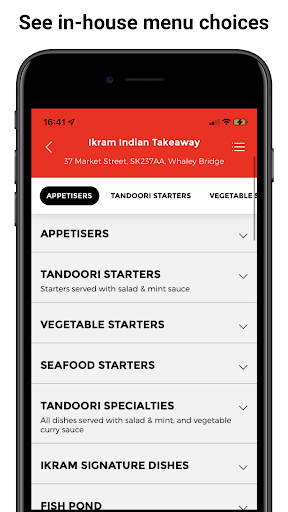 Ikram Indian Takeaway Screen 2