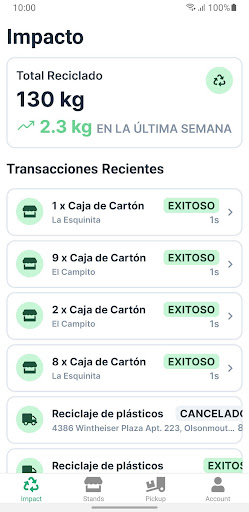 Android application Recycoin screenshort