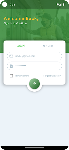 Android application Trapar Connect screenshort