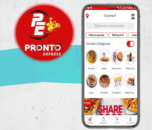 Prontoexpress Screen 2