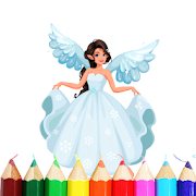 Angel Fairy Goddess Mermaid Coloring Book