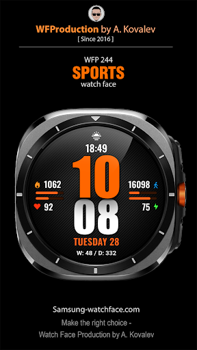 WFP 244 Sports watch face screenshot 16