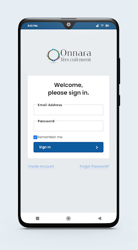 Android application Onnara Recruitment screenshort