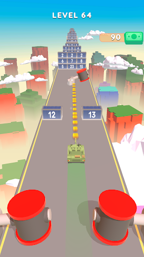 Sky Tank Run  Tank Race 3D