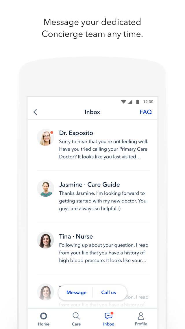 Android application Oscar Health screenshort