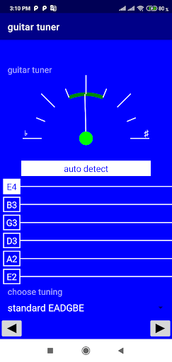 Android application Guitar Tuner screenshort