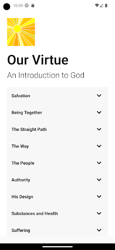 Android application Our Virtue - An Intro to God screenshort