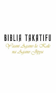 Bible in Swahili, Biblia Takatifu pamoja na sauti For PC installation