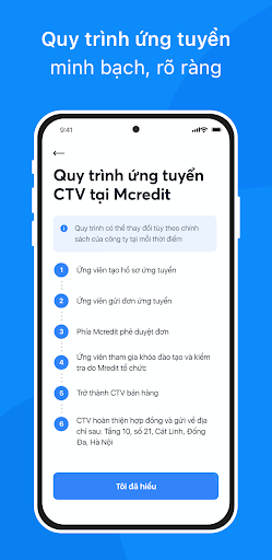 Android application Mcredit-JOB screenshort