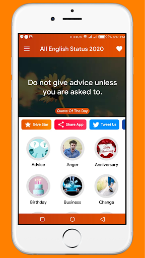 English status for Facebook, Whatsapp, Instagram