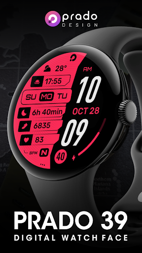 PRADO 39 Digital Watch Face screenshot 1