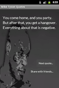 Captura de Pantalla 1 Mike Tyson Quotes android