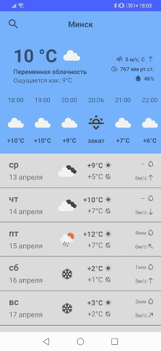 MintWeather Screen 3