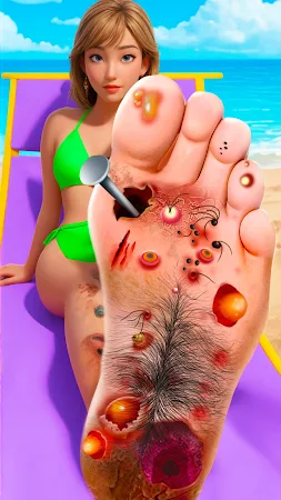 Game screenshot Foot care asmr salon makeup hack