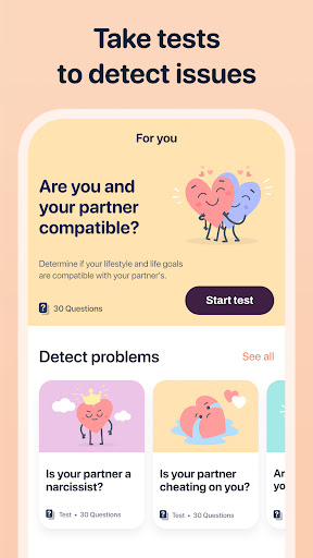 Screenshot of UpLuv: Couples questions