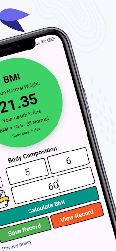 BMI Calculator: Health Checkup Screen 3
