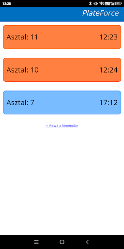 Android application PlateForce screenshort