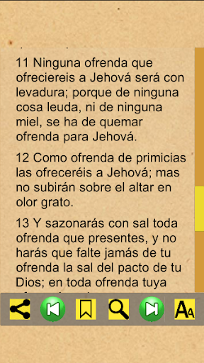 Android application Levitico Bíblicos (Español) screenshort