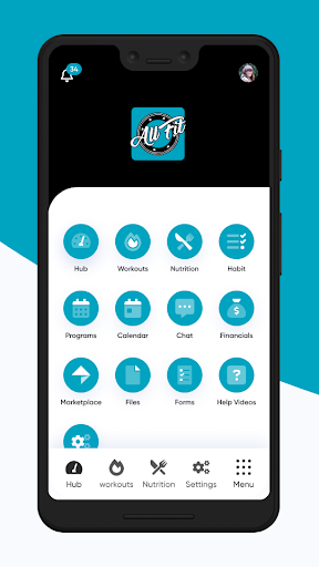 Android application AllFit Gym screenshort