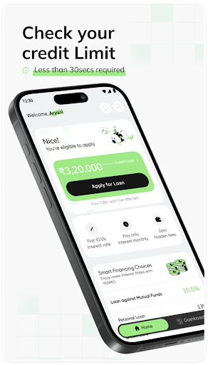 Yenmo- Mutual Funds Loan App Screen 3