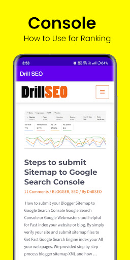 Drill SEO - SEO Tutorials Screen 3