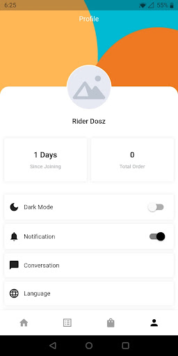 Android application Dosz Coffee Delivery screenshort