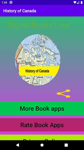 Android application History of Canada - Handbook screenshort