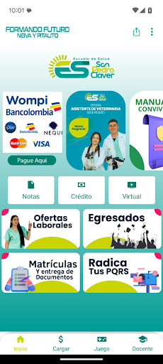 Android application San Pedro Claver screenshort