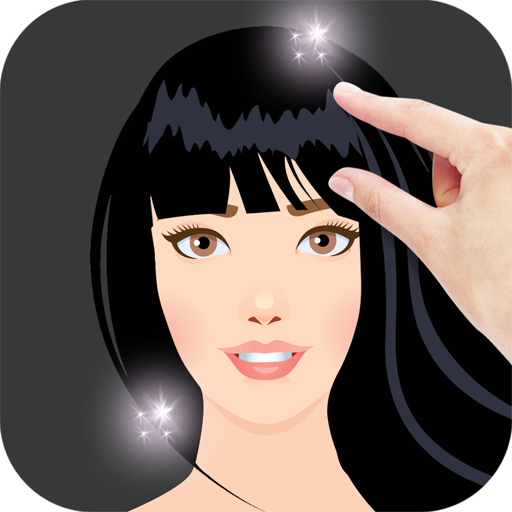 Hairstyle Try on. Discover a N logo