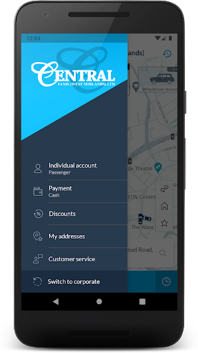 Central Taxis (West Midlands) Screen 2