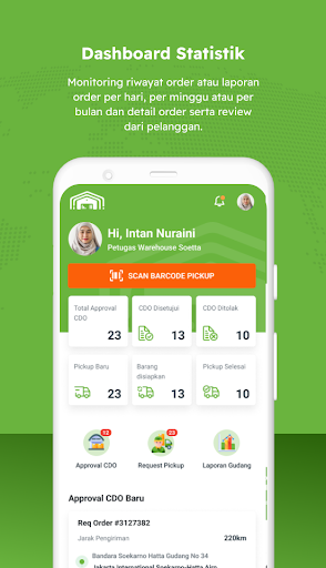 Android application gKargo Warehouse screenshort