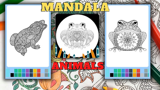 Frog Mandala Coloring