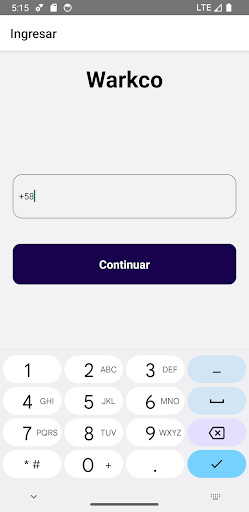 Android application Warkco screenshort