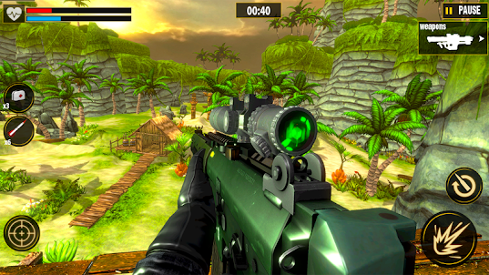 Gun Sniper 3D: 사격 게임 조준경 에픽 총알