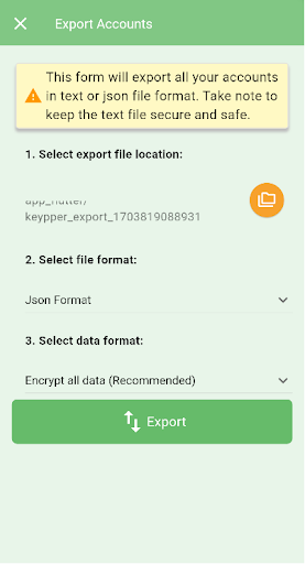 Keypper: Password Manager Screen 2