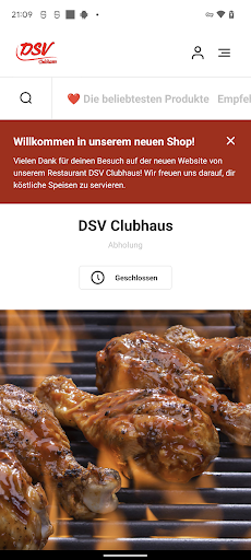 Android application DSV Clubhaus screenshort