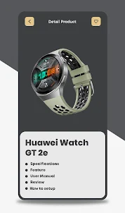 Huawei watch GT 2e app Guide