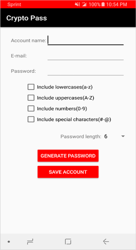 Crypto Pass Screen 2