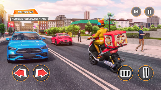 Pizza Delivery Girl Bike Games Screen 3