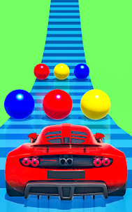 색 자동차 도로 경주 3D