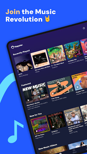 Screenshot of Napster Music