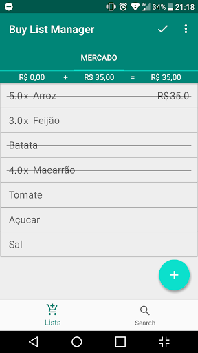 Buy List Manager Screen 3