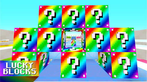 Lucky Blocks Race Mod for MCPE
