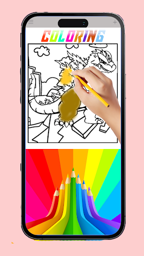 Monster Godzilla Coloring